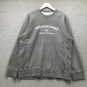 Vintage Abercrombie And Fitch Gym Issue 1892 Sweatshirt Men's Large Graphic Gray